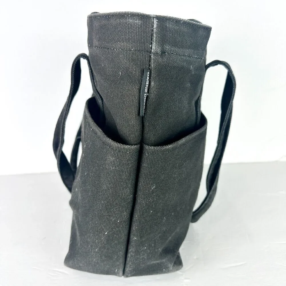 Dagne Dover Vida Organic Cotton Tote Laptop Bag Black